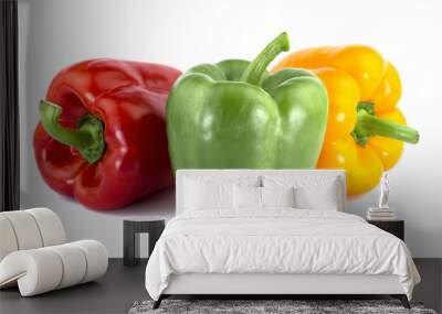 Bulgarian pepper isolated on white background Wall mural