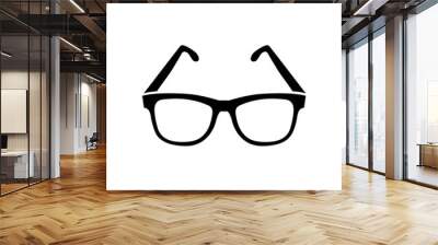 Glasses icon, logo isolated on white background Wall mural