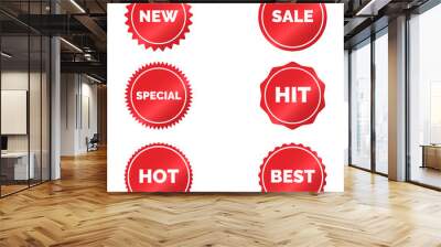 sale sticker, stamp, sale, novelty, special offer Wall mural