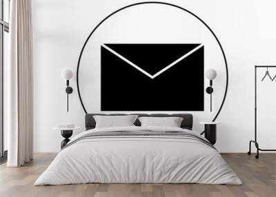 The envelope icon, logo Wall mural