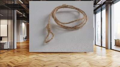 tiny brown noose on a white background Wall mural