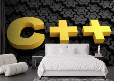 C++ - C plus plus programming language Wall mural