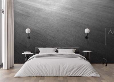 Asphalt background texture. New fresh asphalt black and white Wall mural