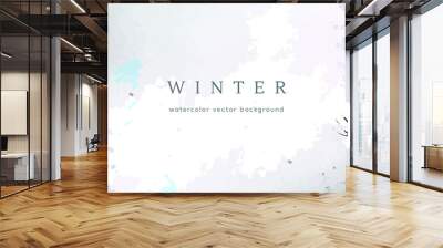 watercolor season vector winter holiday year art Wall mural