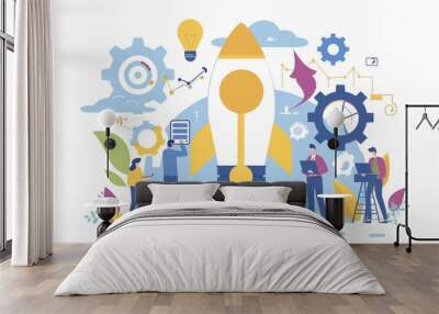 Startup and management concept Wall mural