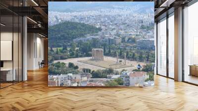 athens ancient  greece panorama city Wall mural