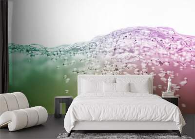 colored water with air bubbles Wall mural