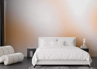 noisy poster background White, Orange. Smooth grainy texture featuring dynamic grainy gradient waves Wall mural