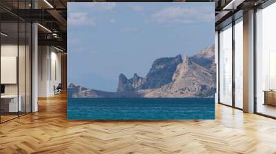 blue sea and mountains Wall mural