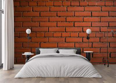 Brick wall texture. Background image of masonry Wall mural