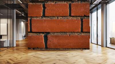 Brick wall texture. Background image of masonry Wall mural