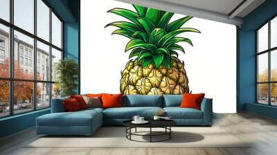 Pineapple ananas  Wall mural