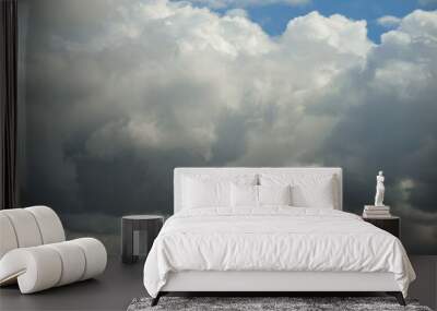 Cloud in the sky close-up. Cloudy landscape. Wall mural