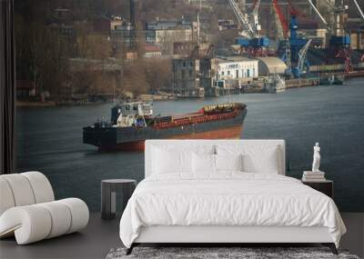 ship in port Wall mural