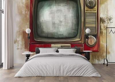 World Television Day. TV. direct broadcast Wall mural