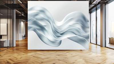 Tranquil and serene minimalist wave illustration in digital art with flowing and calm abstract fluid design. Elegant simplicity. And modern smoothness. Perfect for background. Wallpaper Wall mural