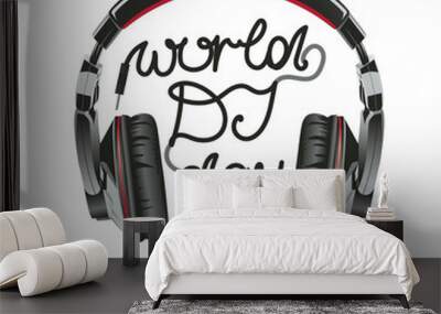 world DJ s day Wall mural