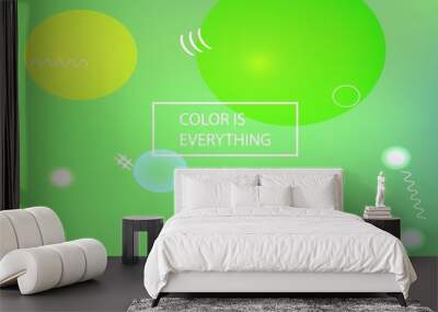 Gradient smooth mesh background. Wall mural