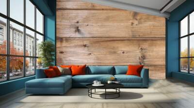 Wooden background closeup Wall mural