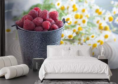 raspberries Wall mural