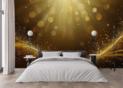 abstract background with gold dust Wall mural