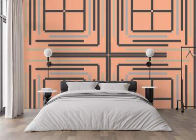 Seamless vector pattern of simple geometric elements 2 Wall mural