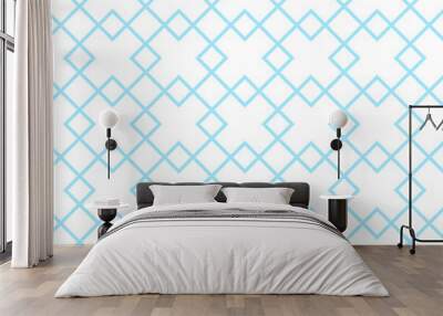 Rhomb  pattern in vintage style on white background Wall mural