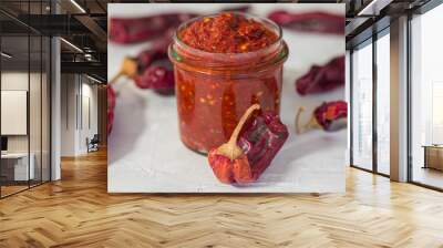 Traditional homemade harissa sauce Wall mural