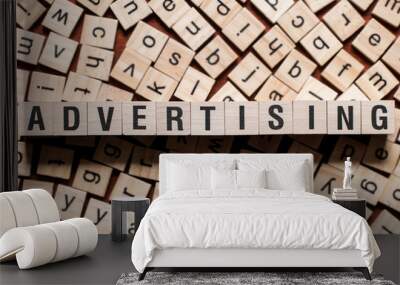 Advertising word concept Wall mural