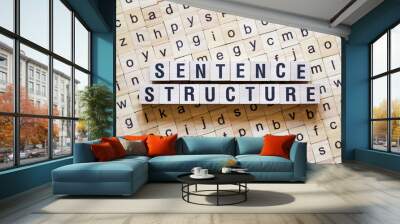 Sentence structure word concept Wall mural