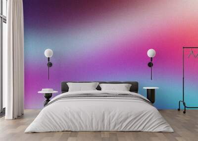 Grainy textured abstract background blending shades of blue, purple, and pink Wall mural