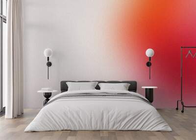 Vintage grain textured design with a smooth red gradient transition Wall mural