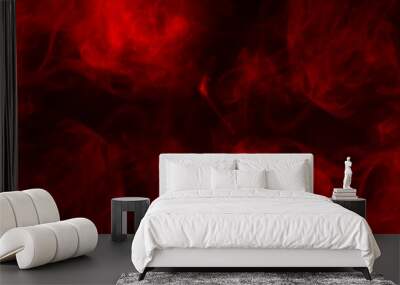 red smoke abstract background Wall mural