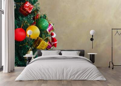 christmas and new year decorations Wall mural