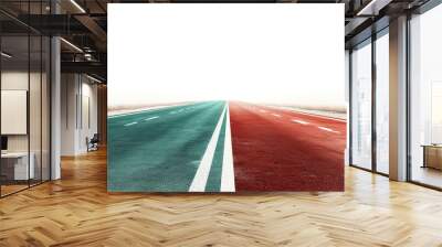 Two Roads  One Destination   Abstract Concept of Choice and Direction Wall mural