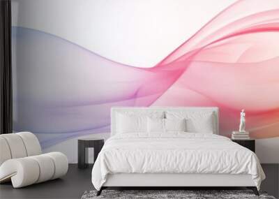 Vibrant abstract background with colorful wavy fluid design modern digital art & creative illustration Wall mural