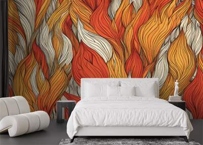 fire Wall mural