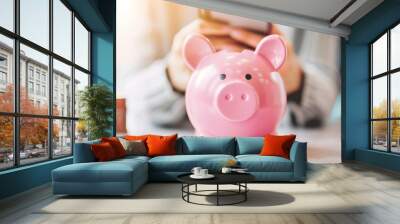 Responsible online borrowing, maintaining financial health Wall mural