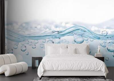 Water Bubbles Abstract Background Wall mural