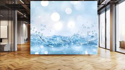 Water Splash with Bubbles Wall mural