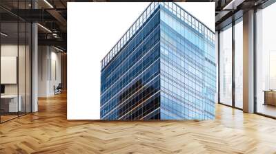 Tall office building on transparency background PNG Wall mural