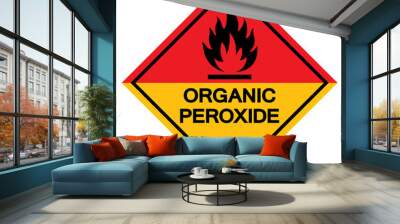 Organic Peroxide Symbol Sign ,Vector Illustration, Isolate On White Background Label .EPS10 Wall mural