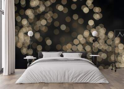 defocused lights background bokeh Wall mural