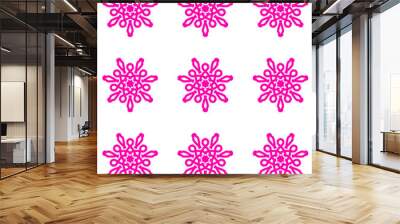 set of four snowflake Wall mural