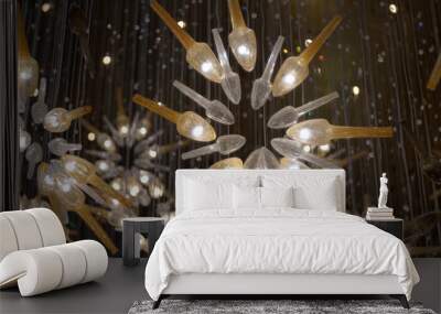 Light probe stick (in star pattern) with blur background Wall mural