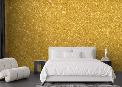 golden glitter abstract background Wall mural