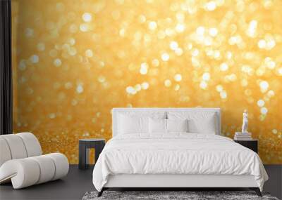 golden glitter abstract background	 Wall mural