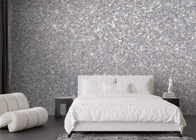 silver glitter abstract background	 Wall mural