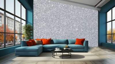 silver glitter abstract background	 Wall mural