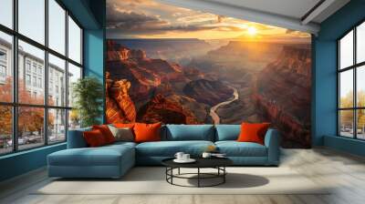 Grand Canyon Sunset. Wall mural